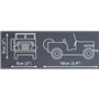 JEEP WILLYS CJ-2A GR, 111 PCS YOUNGTIMER 