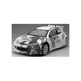 Kaross med dekal Peugeot 206 (200mm)