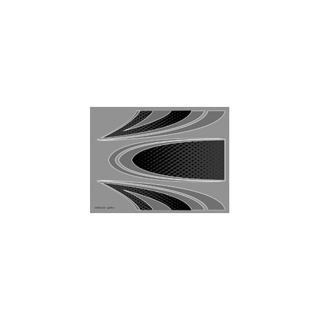 Karossdekal Spitfire Red/Blue