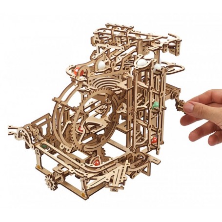 Marble Run Gear Transmission Assembly Model Building Kits Wooden 3D Puzzles DIY 